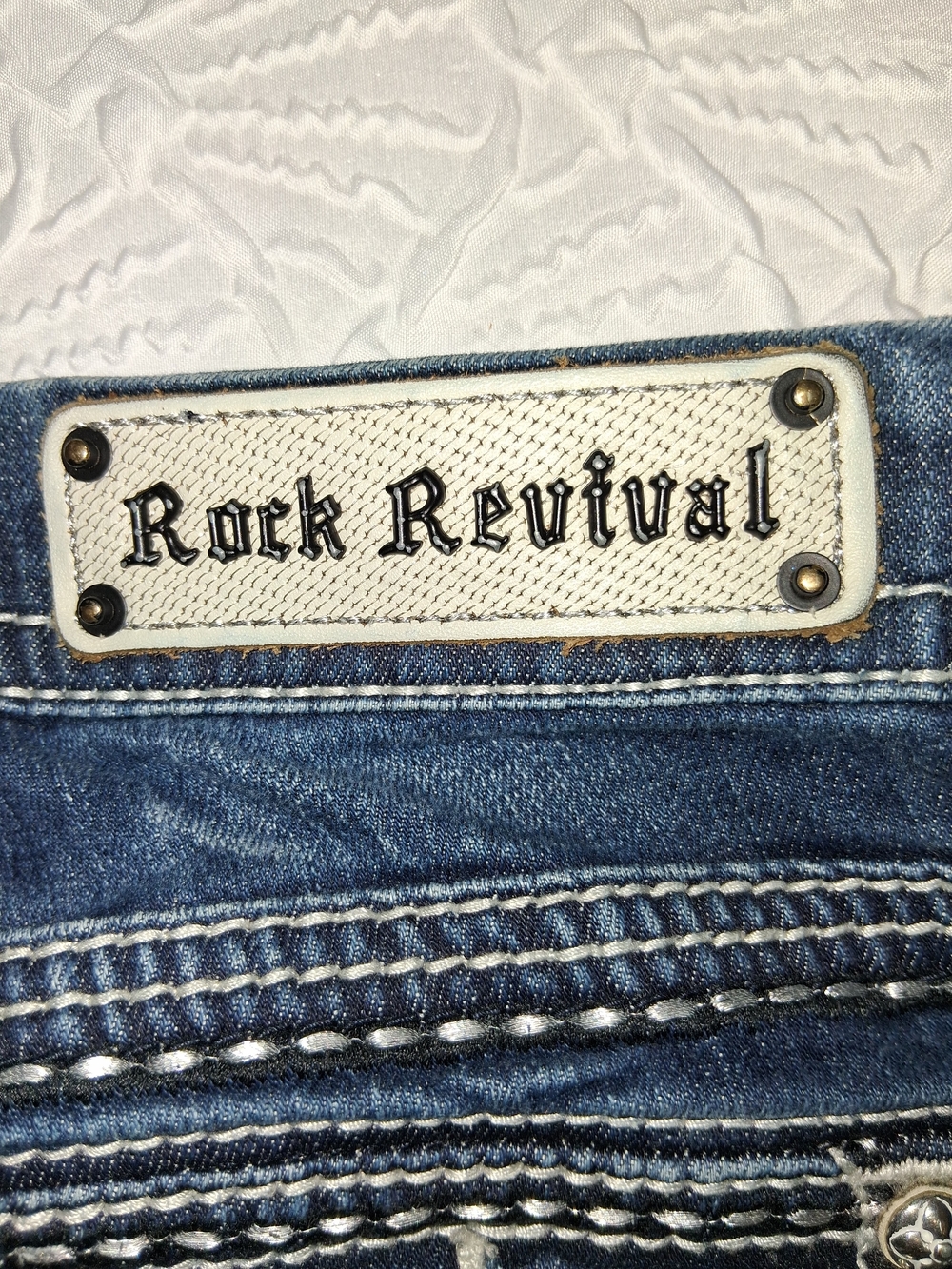 Rock Revival Women's Dark Blue Skinny Jeans - Picture 2 of 16